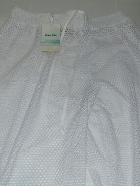 Aruba Blue Mesh Cover-Up Pants